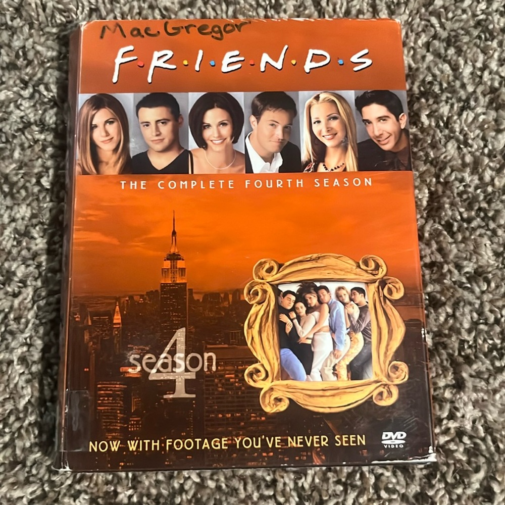 Friend's Season 4 DVD 4 Disk Set